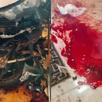 Rastro de sangue e destruição: veja imagens internas de mercearia atingida em acidente Imagem referente a Rastro de sangue e destruição: veja imagens internas de mercearia atingida em acidente