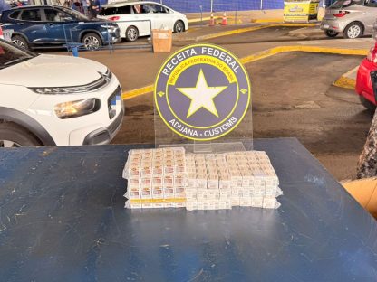 Contrabando de R$100 mil em medicamentos emagrecedores barrado na Ponte da Amizade