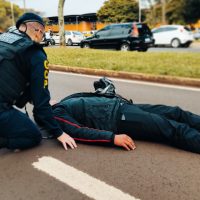 Imagem referente a Motociclista fica ferido em acidente na Avenida Assunção, em frente à Rodoviária