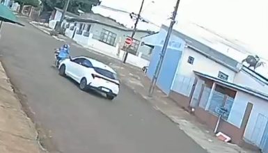 Imagem referente a Novas imagens revelam dinâmica do acidente em que motociclista sofreu amputação