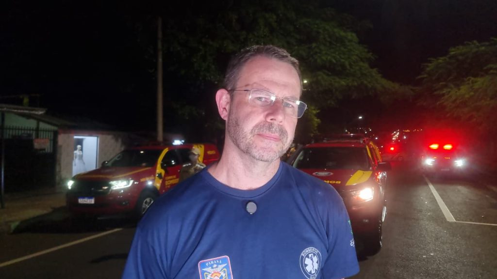 “Muitas ocorrências com óbitos em Cascavel neste ano” diz médico em acidente com morte na Rua Ipanema