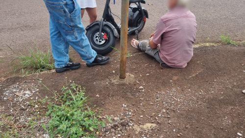 Adolescente fica ferido em acidente no Pioneiros Catarinenses