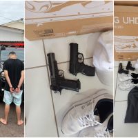 Imagem referente a Suspeitos de assaltar e amarrar vítima em Céu Azul são detidos um dia após o crime