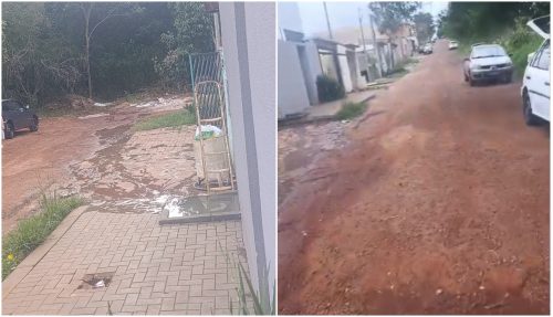Moradores denunciam vazamento de esgoto no Bairro Morumbi