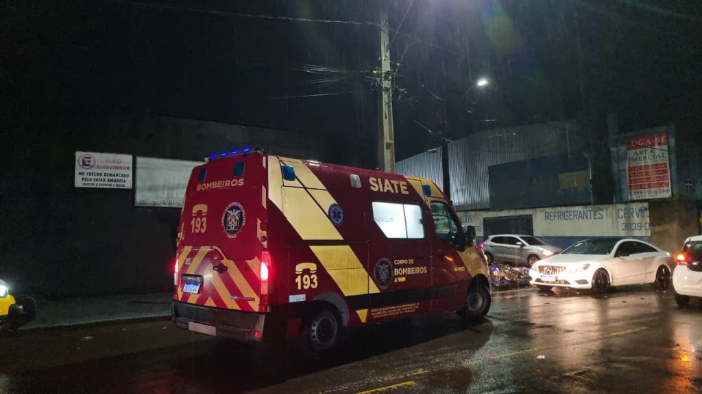Acidente no Bairro São Cristóvão deixa motociclista ferido