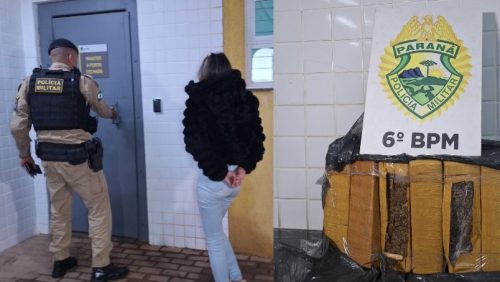 Passageira é detida com droga durante abordagem da Polícia Militar na Rodoviária de Cascavel Imagem referente a Passageira é detida com droga durante abordagem da Polícia Militar na Rodoviária de Cascavel