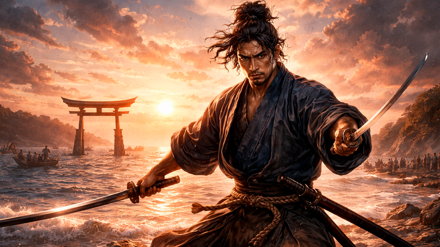Miyamoto Musashi: a trajetória do samurai invencível que se tornou lenda no Japão Imagem referente a Miyamoto Musashi: a trajetória do samurai invencível que se tornou lenda no Japão