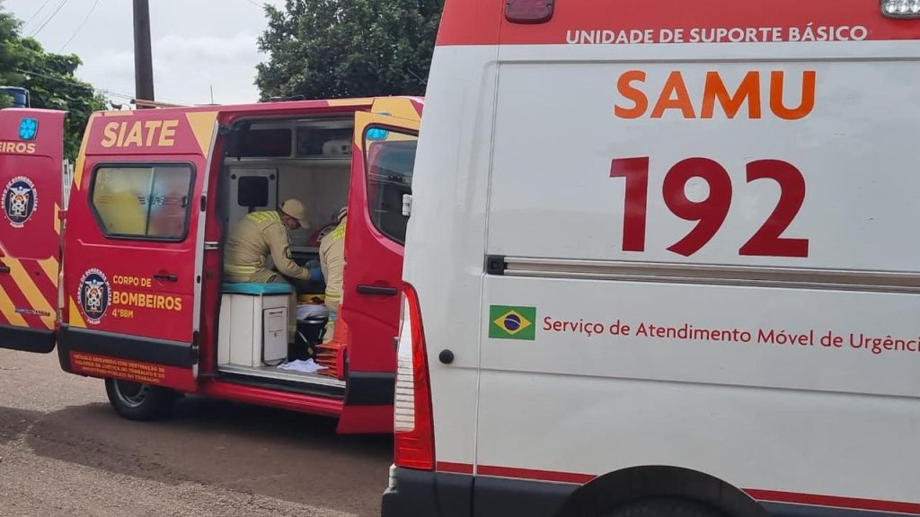 Idoso bate a cabeça e precisa ser avaliado pelo médico no Periolo