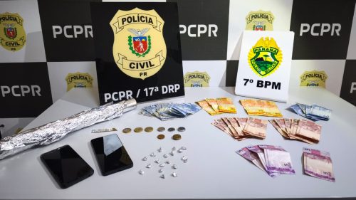 PCPR prende cinco pessoas durante ações contra o tráfico de drogas realizadas no Oeste