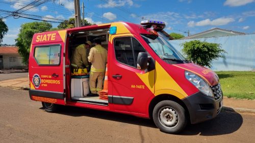 Jovem é socorrido pelo Siate e acidente no Bairro Brasmadeira