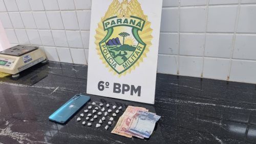 Jovem de 18 anos é detido com várias pedras de crack no XIV de Novembro