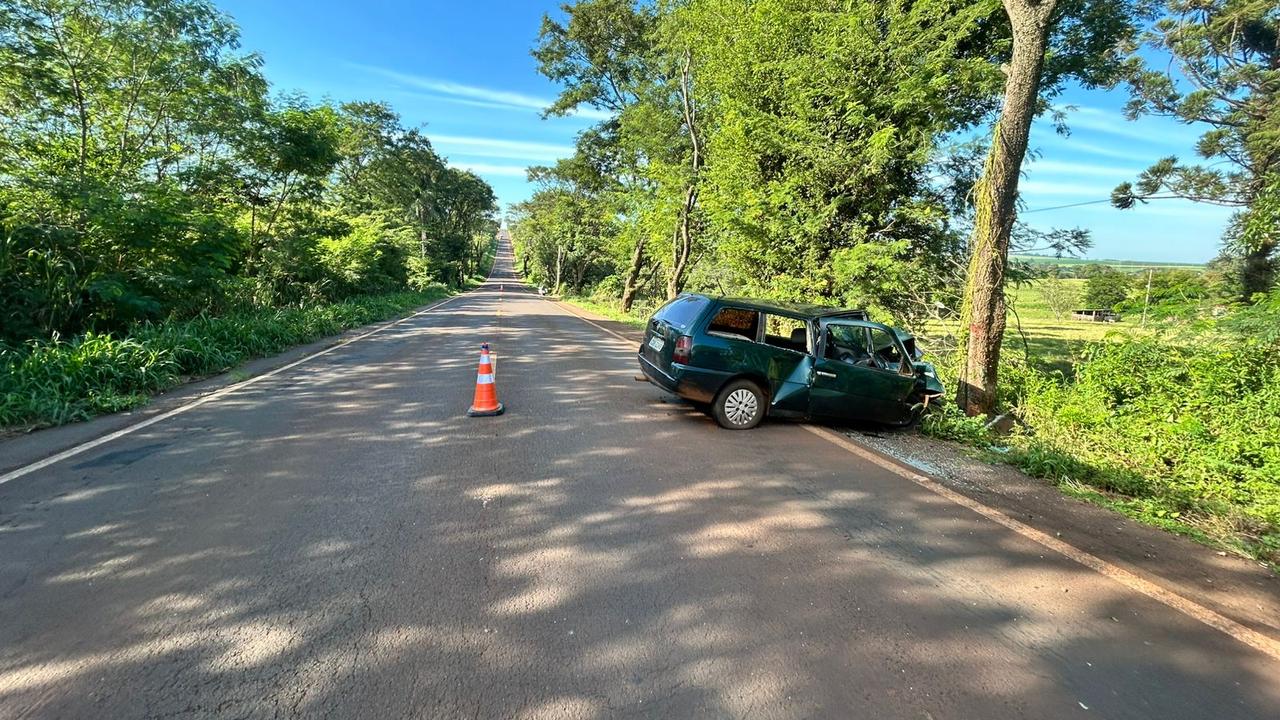 Motorista de Parati com placas de Cascavel fica gravemente ferida em acidente Imagem referente a Motorista de Parati com placas de Cascavel fica gravemente ferida em acidente