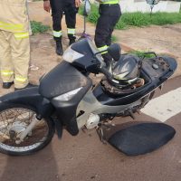 Imagem referente a Idoso de moto é atingido por carro, sofre fratura e vários ferimentos no bairro Brasília  