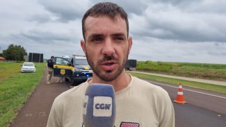 Caminhoneiro relata forte impacto em acidente com morte na BR-163, em Cascavel