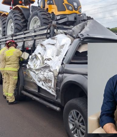 Imagem referente a Empresário Carlos Molon Silveira, vítima de acidente na BR-163, está sendo velado na Capela B da Acesc