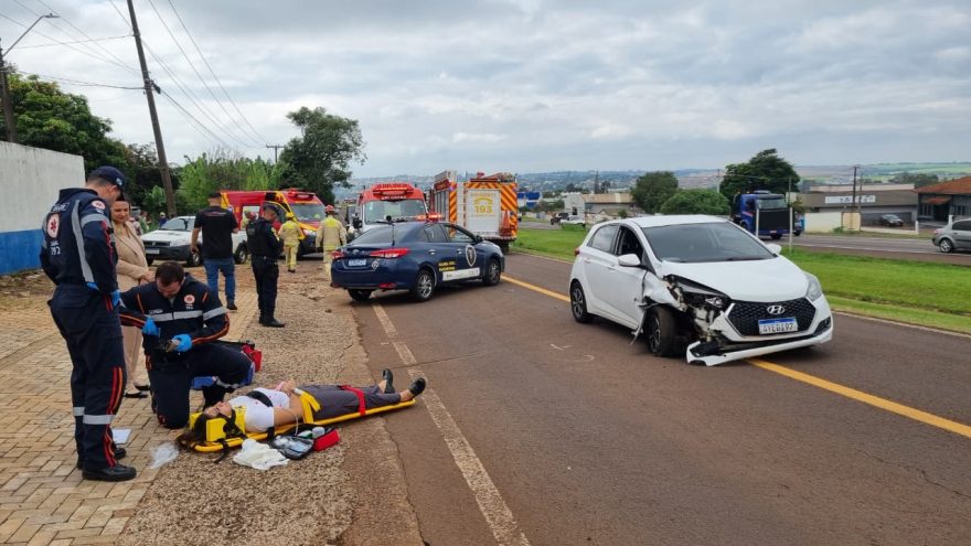 Marginal da BR-277 é interditada após mais uma colisão em Cascavel