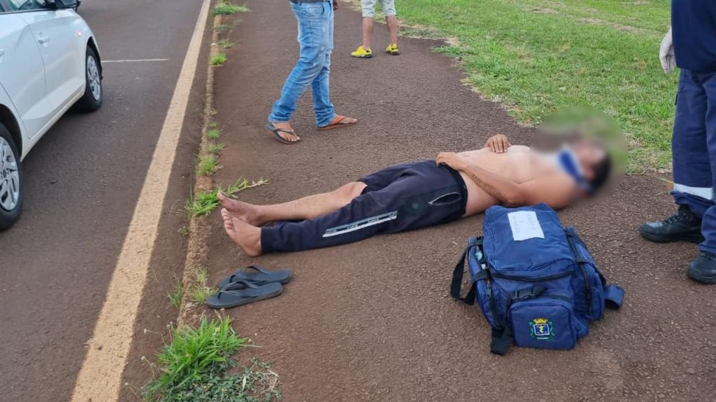 Homem é atropelado na marginal da BR-277, em Cascavel