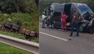 Imagem referente a Acidente com morte bloqueia e gera caos na BR-277