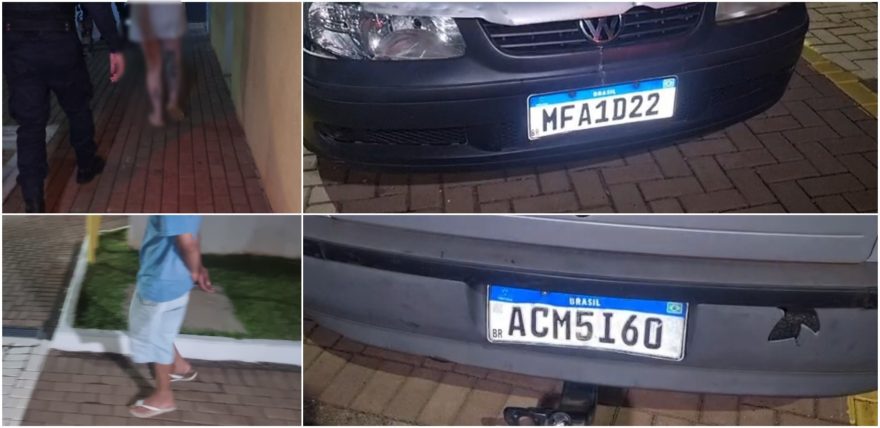 Diferentinho! Gol placas trocadas é apreendido no Alto Alegre
