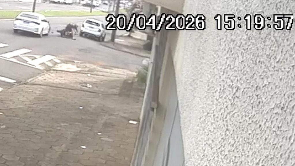 Veja dinâmica do acidente que deixou motociclista ferido no Coqueiral