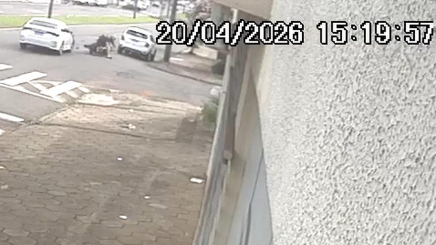 Veja dinâmica do acidente que deixou motociclista ferido no Coqueiral