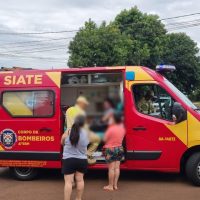 Imagem referente a Vítima de acidente de trânsito no Brasmadeira é socorrida pelo Siate