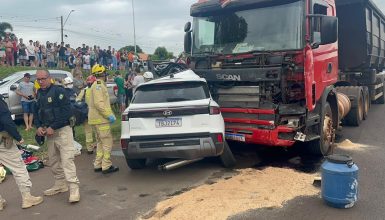Imagem referente a Criança morre em gravíssimo acidente na BR-277, em Céu Azul