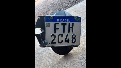 Foi encontrada uma placa no bairro São Cristóvão