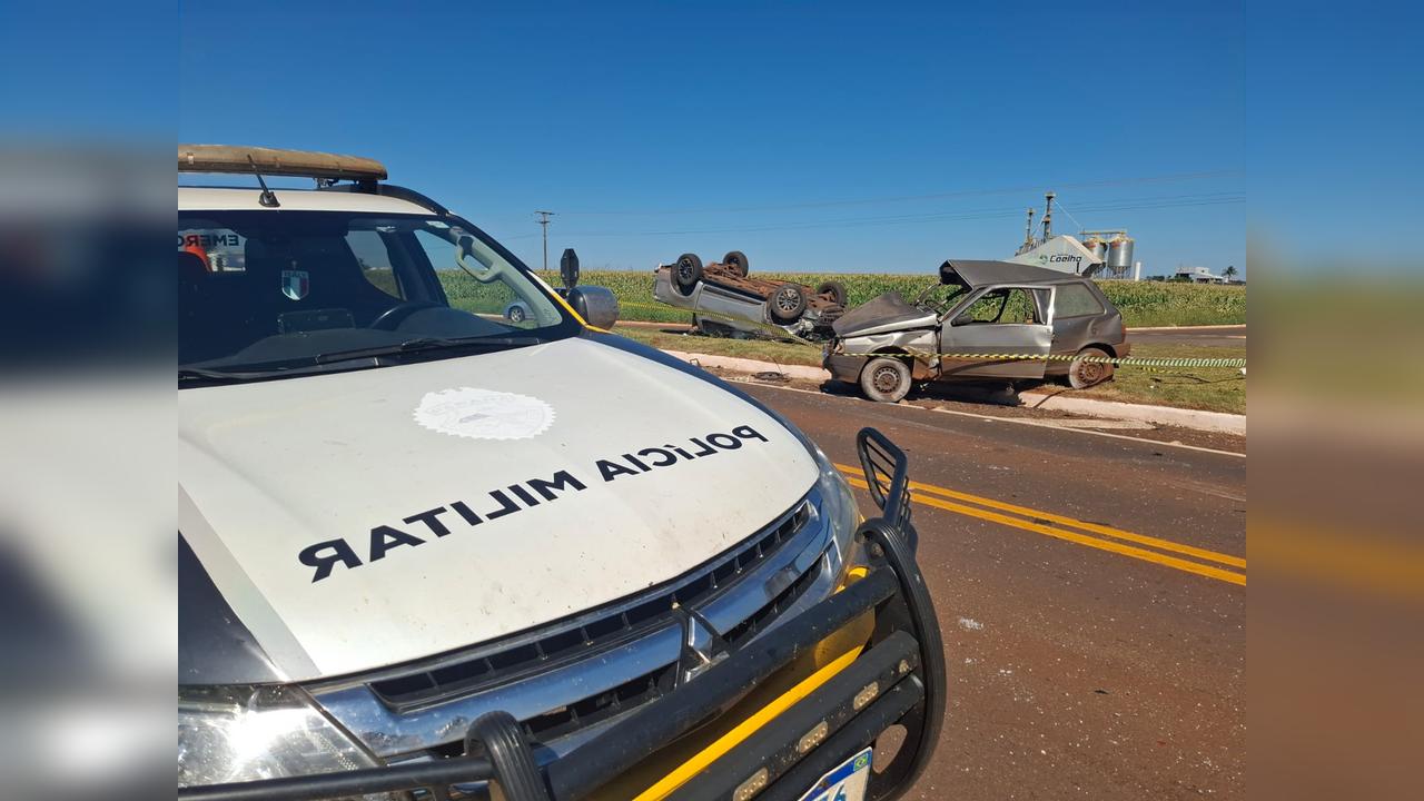 Colisão grave na PR-317 deixa um morto e um ferido em Quarto Centenário Imagem referente a Colisão grave na PR-317 deixa um morto e um ferido em Quarto Centenário