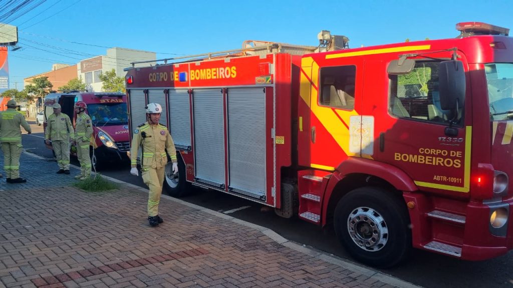 Jovem prende dedos em cilindro e mobiliza Corpo de Bombeiros em Cascavel