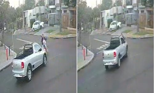 Muita sorte: Vídeo mostra Saveiro passando por cima de moto elétrica Muita sorte: Vídeo mostra Saveiro passando por cima de moto elétrica