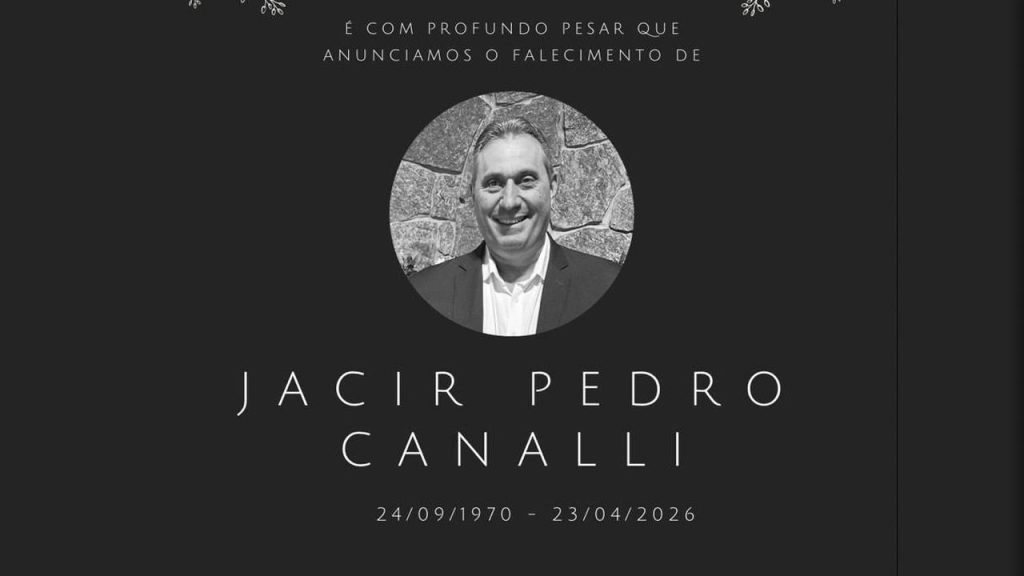 Familiares comunicam o falecimento de Jacir Pedro Canalli