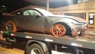 Imagem referente a Motorista foge após acidente e veículo é encontrado destruído na zona rural de Cascavel