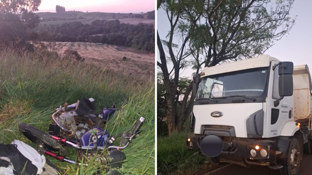 Jovem de 22 anos morre após moto bater na traseira de caminhão na PRC-456