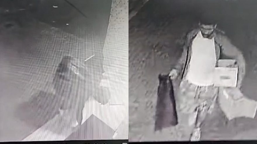 Não perdoa nem tapete: Câmera flagra mais um furto de objeto no Centro de Cascavel