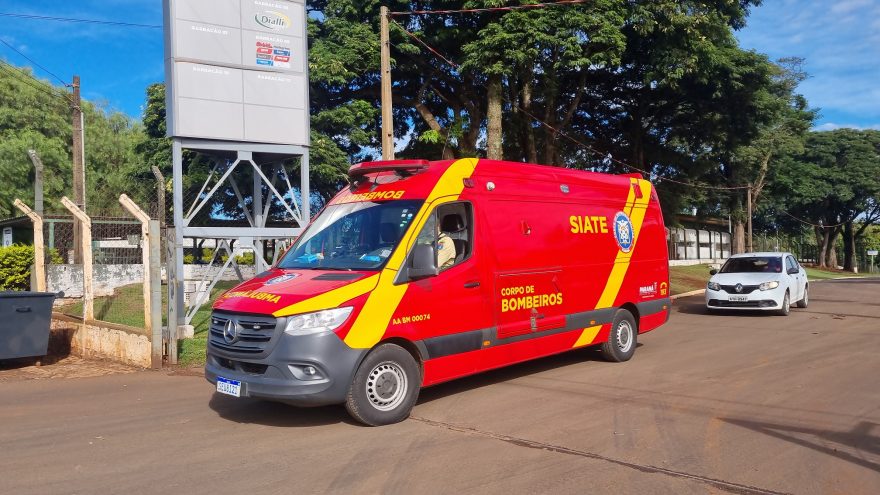 Siate é acionado após acidente com queda de objeto sobre pessoa em Cascavel