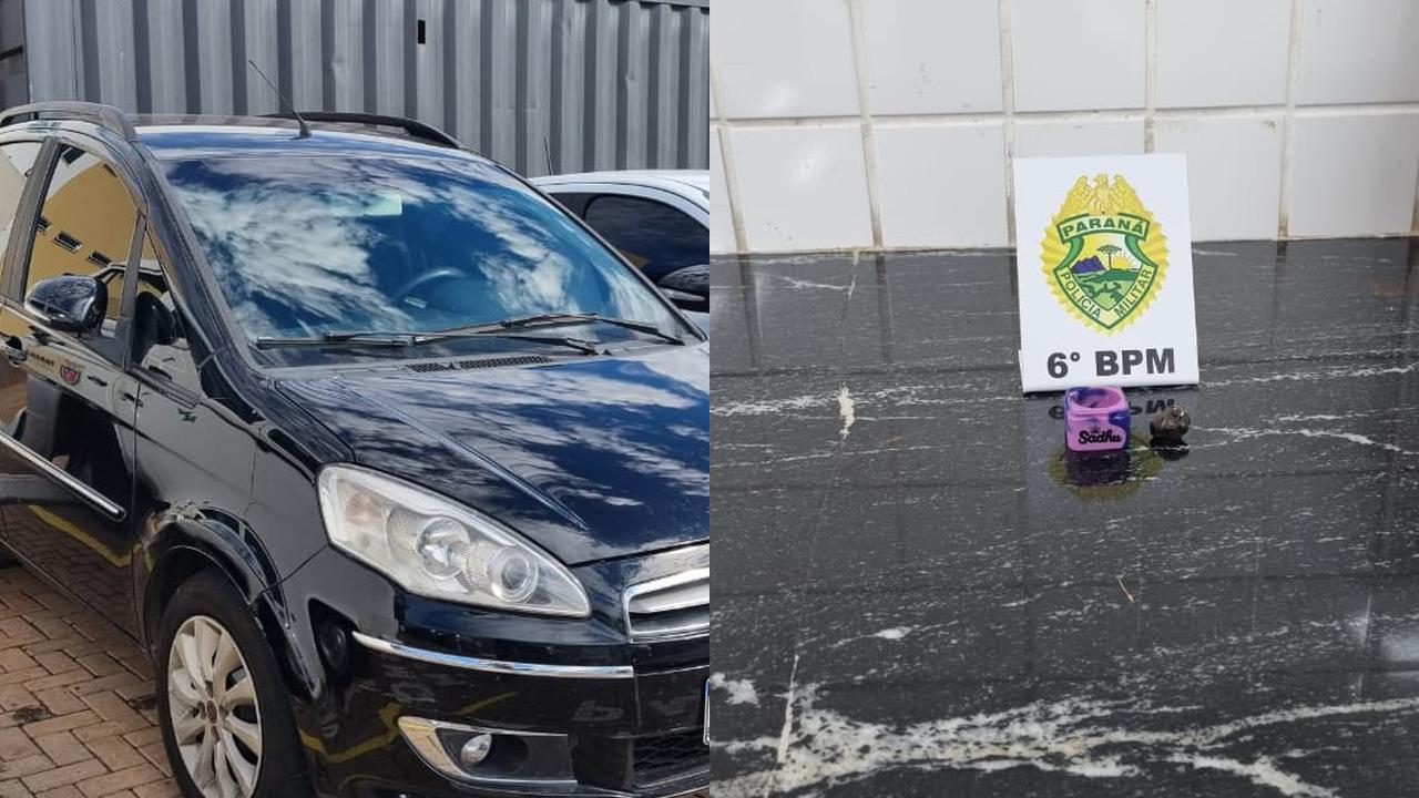 Imagem referente a Jovem é flagrado com carro furtado e porção de haxixe em Cascavel