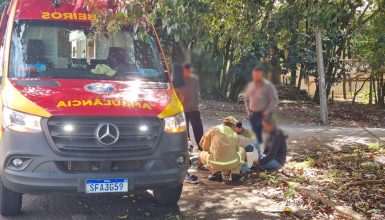 Imagem referente a Mulher sofre fratura na perna em acidente de trânsito no Bairro Neva
