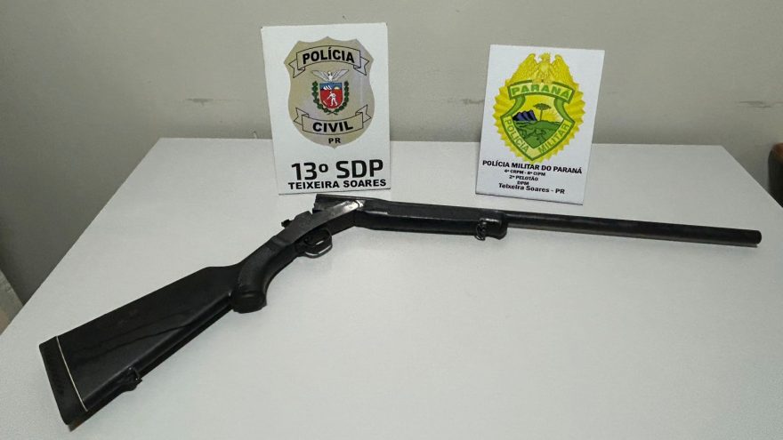 PCPR e PMPR apreendem arma em ação contra suspeitos de maus-tratos a gato em Fernandes Pinheiro