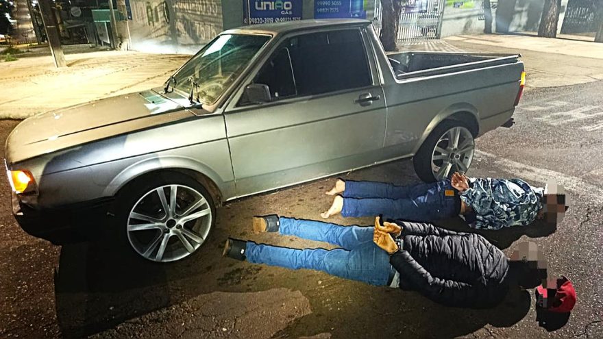 Após furto no Neva, Saveiro é recuperada pela GM e dois homens são detidos no Santa Felicidade