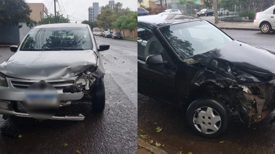 Gol e Celta se envolvem em acidente de trânsito em Cascavel