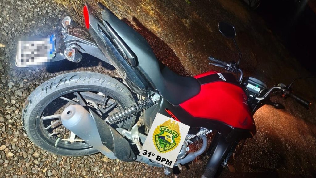 Mulher sem CNH é abordada e tem moto apreendida em Palotina