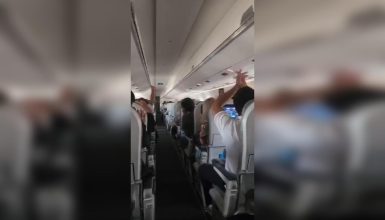 Imagem referente a Passageiros enfrentam turbulência e aplaudem piloto após pouso difícil em Cascavel