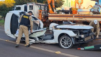 Imagem referente a Veja como ficou Audi A4 após acidente fatal que resultou em duas mortes em Cascavel