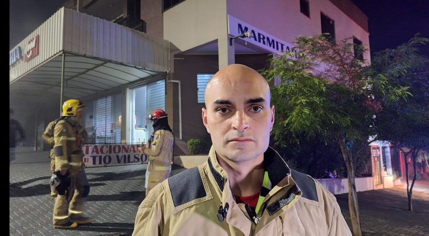 Tenente Cícero Viana explica incêndio causado por fritadeira em Cascavel