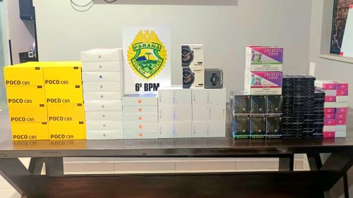 Ação do CHOQUE resulta em grande apreensão de eletrônicos e vapes Ação do CHOQUE resulta em grande apreensão de eletrônicos e vapes