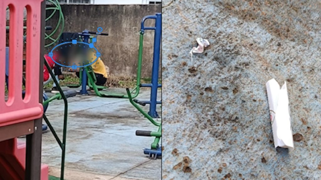 Praça infantil ou ponto de drogas? Moradores denunciam cena alarmante em plena luz do dia