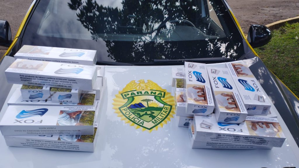 Contrabandista tenta fugir a pé da PM e perde sacola com cigarros paraguaios