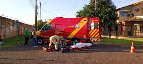 Motociclista fica ferido em acidente no Pioneiros Catarinenses