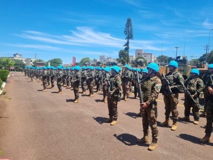 Exército de Cascavel realiza treinamento para missões de paz da ONU